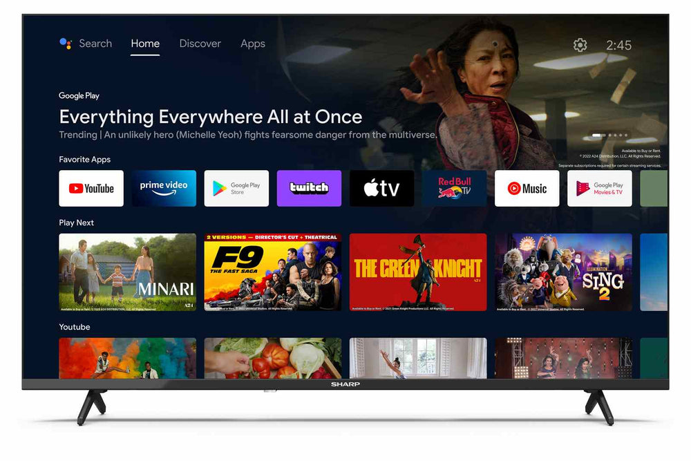 Sharp 40 Inch FHD LED Smart Android TV - 2T-C40FH2EL2AB