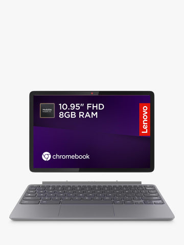 Lenovo Chromebook Duet 10.95" 2-in-1 Laptop - MediaTek Kompanio 838, 8GB, 128GB, Luna Grey