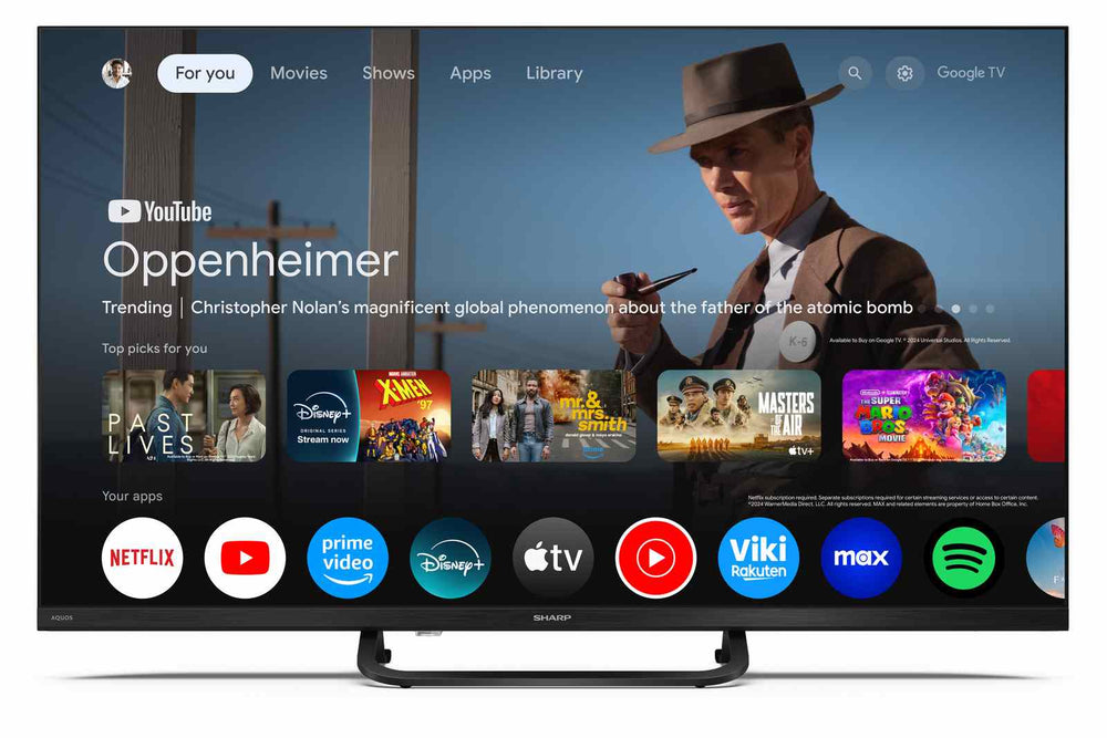 Sharp 32 Inch FHD QLED Smart Google TV - 2T-C32HF3865EB