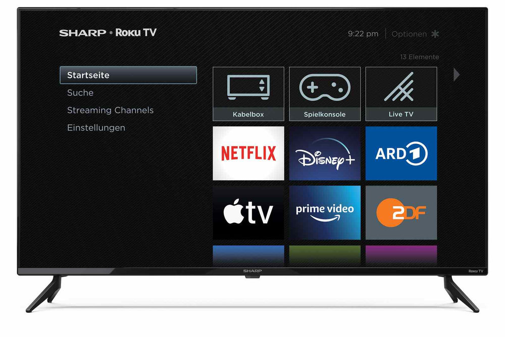 Sharp 40 Inch FHD LED Smart Roku TV - 2T-C40FD2EF2NB