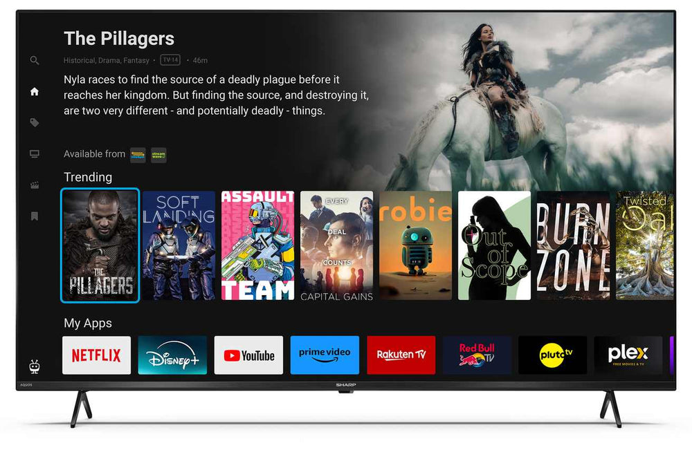 Sharp 50 Inch 4K UHD LED Smart TiVo TV - 4T-C50GK4045EB