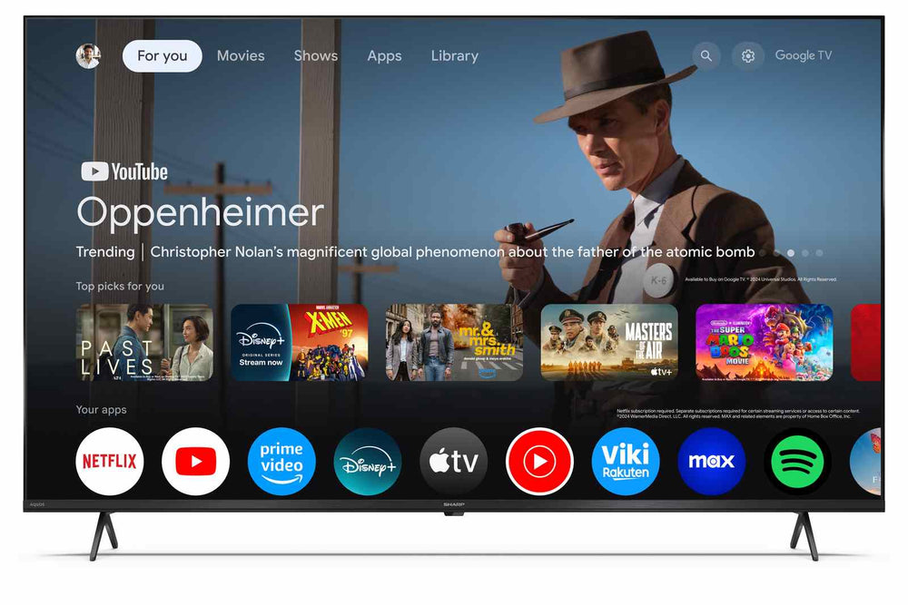 Sharp 55 Inch 4K UHD LED Smart Google TV - 4T-C55HL4265EB