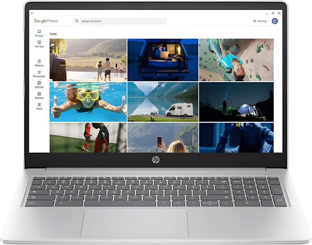 HP Chromebook 15a-nb0504sa 15.6" Laptop - Intel N100, 4GB RAM, 128GB, Silver