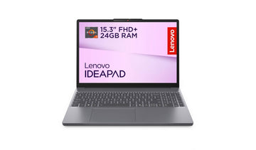 Lenovo IdeaPad Slim 3 15.3 inch WUXGA Laptop - Ryzen 7 7735HS, 24GB RAM, 1TB SSD, Radeon 680M Graphics, Windows 11 Home, Luna Grey