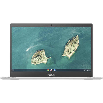 ASUS Chromebook CX1500CNA 15.6 inch HD Laptop - Celeron N3350, 4GB RAM, 64GB eMMC, Intel HD Graphics, ChromeOS, Transparent Silver
