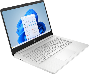 HP 14-dq6000na 14 inch HD Laptop - N150, 4GB RAM, 128GB UFS, Intel UHD Graphics, Windows 11 Home, Snowflake White