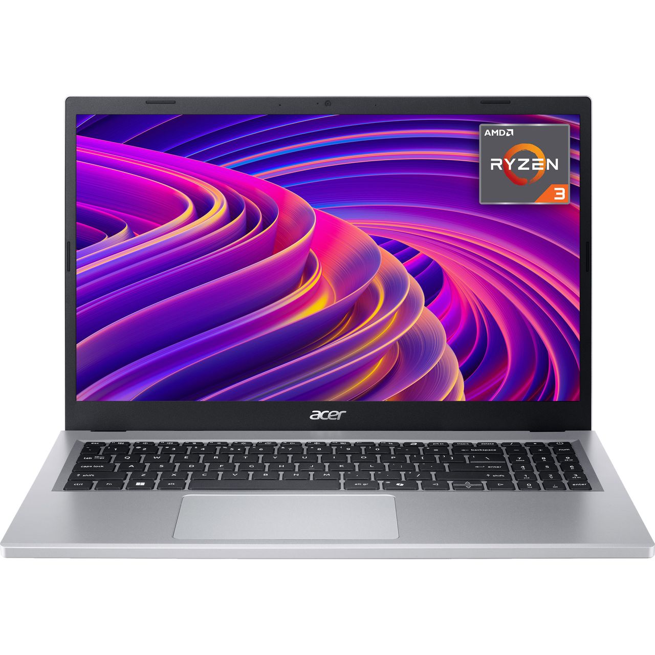 Acer Aspire Go 15 15.6" Laptop - AMD Ryzen 3 7320U, 8GB RAM, 256GB SSD, Silver