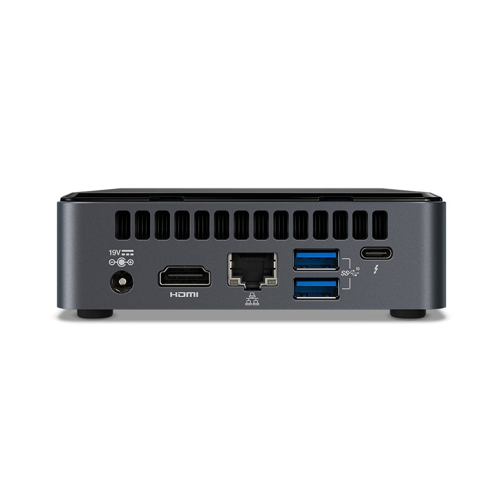 Intel NUC10i3FNK mini PC - rear connections
