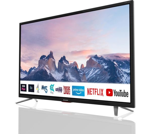 Sharp 40" Full HD LED Smart TV Black