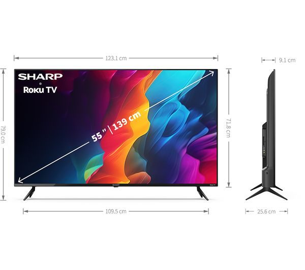 Sharp 50" 4K Ultra HD HDR LED Smart Roku TV