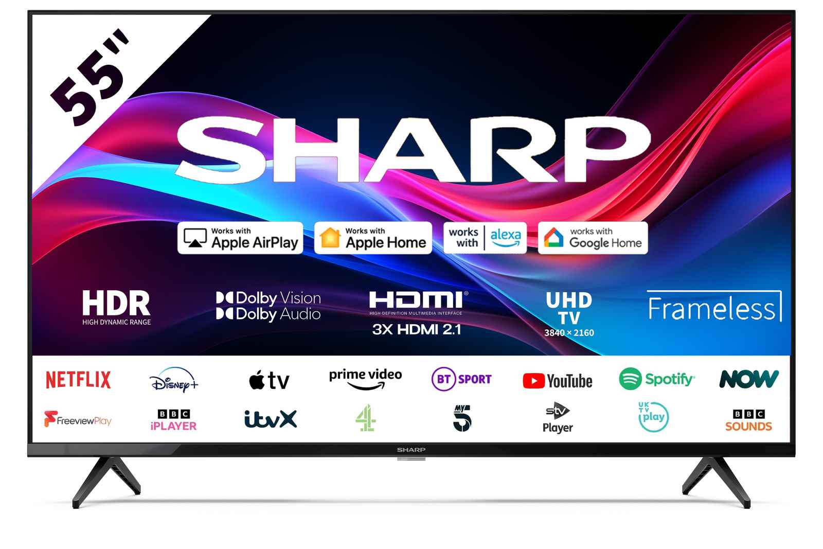 Sharp 55" 4K LED Roku TV
