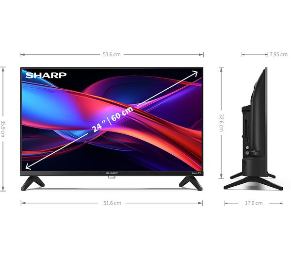 Sharp 24" HD Ready Roku Smart LED TV